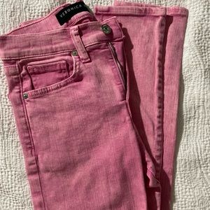 Brand New Veronica Beard Size 24 Pink Kate Skinny Jeans